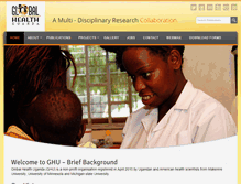 Tablet Screenshot of globalhealthuganda.org